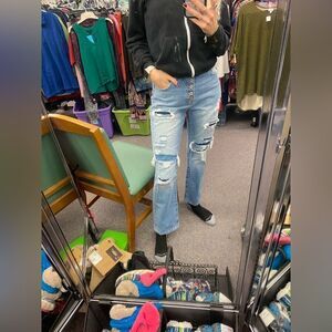 KanCan Ladies 27/7 Distressed Light Wash Jeans